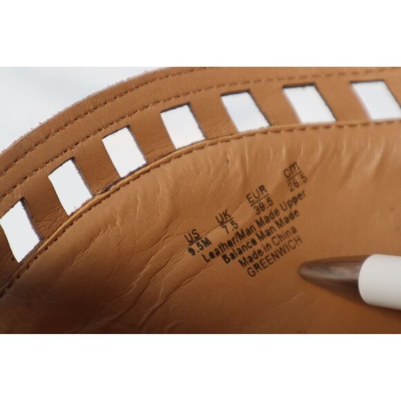 Franco Sarto Brown Suede Open-Toe Heeled Booties with Cutout Design Size 9.5 M - Picture 9 of 10